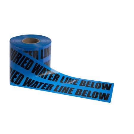 Non-Detectable Marking Tape, Blue, Water Line 6 X 1000Ft
